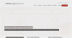 Desktop Screenshot of aparthotelmarianocubi.com